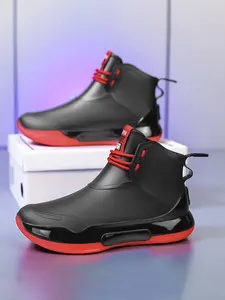 Rainy Season Essential Short Tube Couple Rain Boots, Waterproof Ankle Boots, Lightweight Comfortable, Suitable for City Commute & Weekend Outdoor Activities