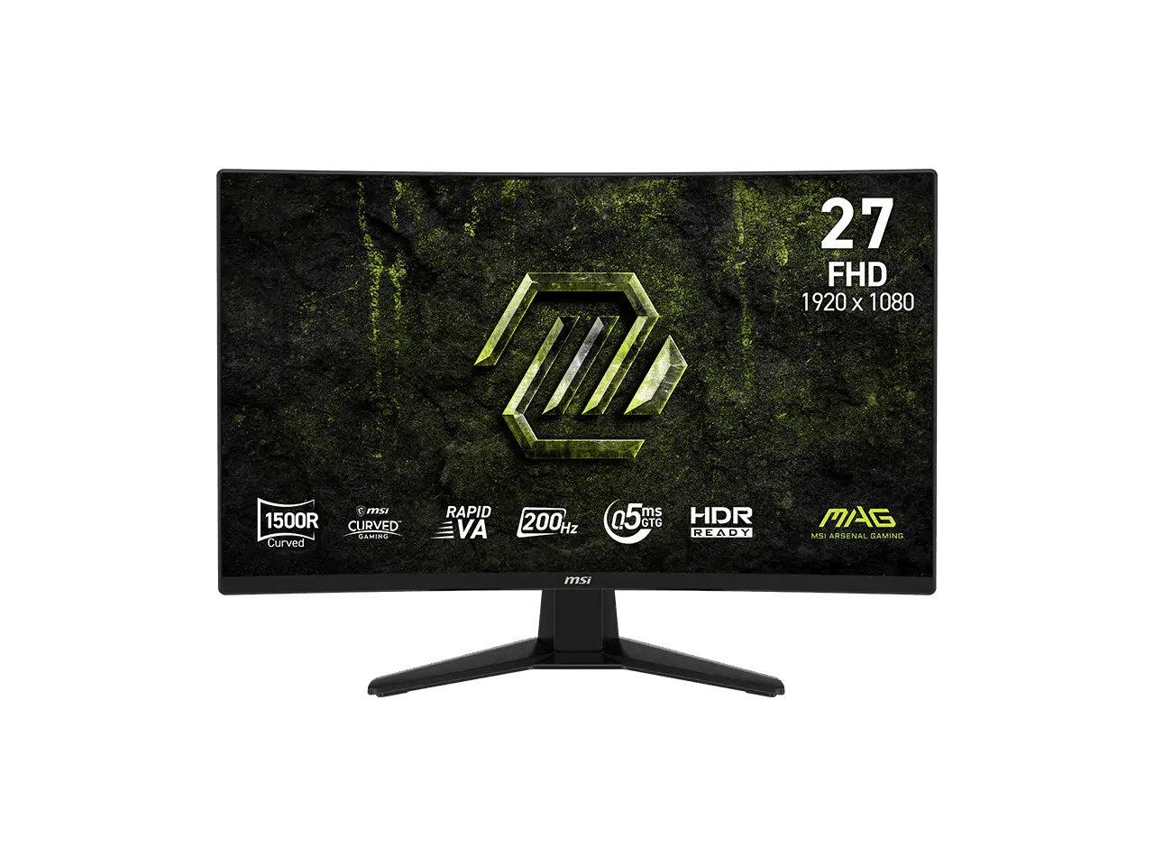 MSI 27 inch Full HD 200Hz with Adaptive Sync 0.5ms HDR Ready Gaming Computer Monitor MAG 274CF E20