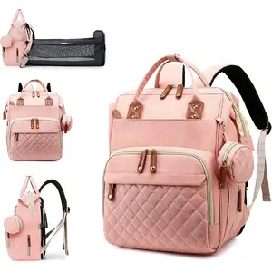 Baby Diaper Bags with Changing Station, Waterproof Diaper Bag Backpack for Moms Dads with USB Charging Port, Baby Shower Gifts, Large Capacity diaper backpack