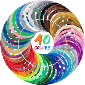 40 Color 3D Pen Filament Refills 656Feet PLA  1.75mm Compatible with SCRIB3D MYNT3D PIKA3D for Enthusiasts Artists Educators Not Fit 3Doodler Start