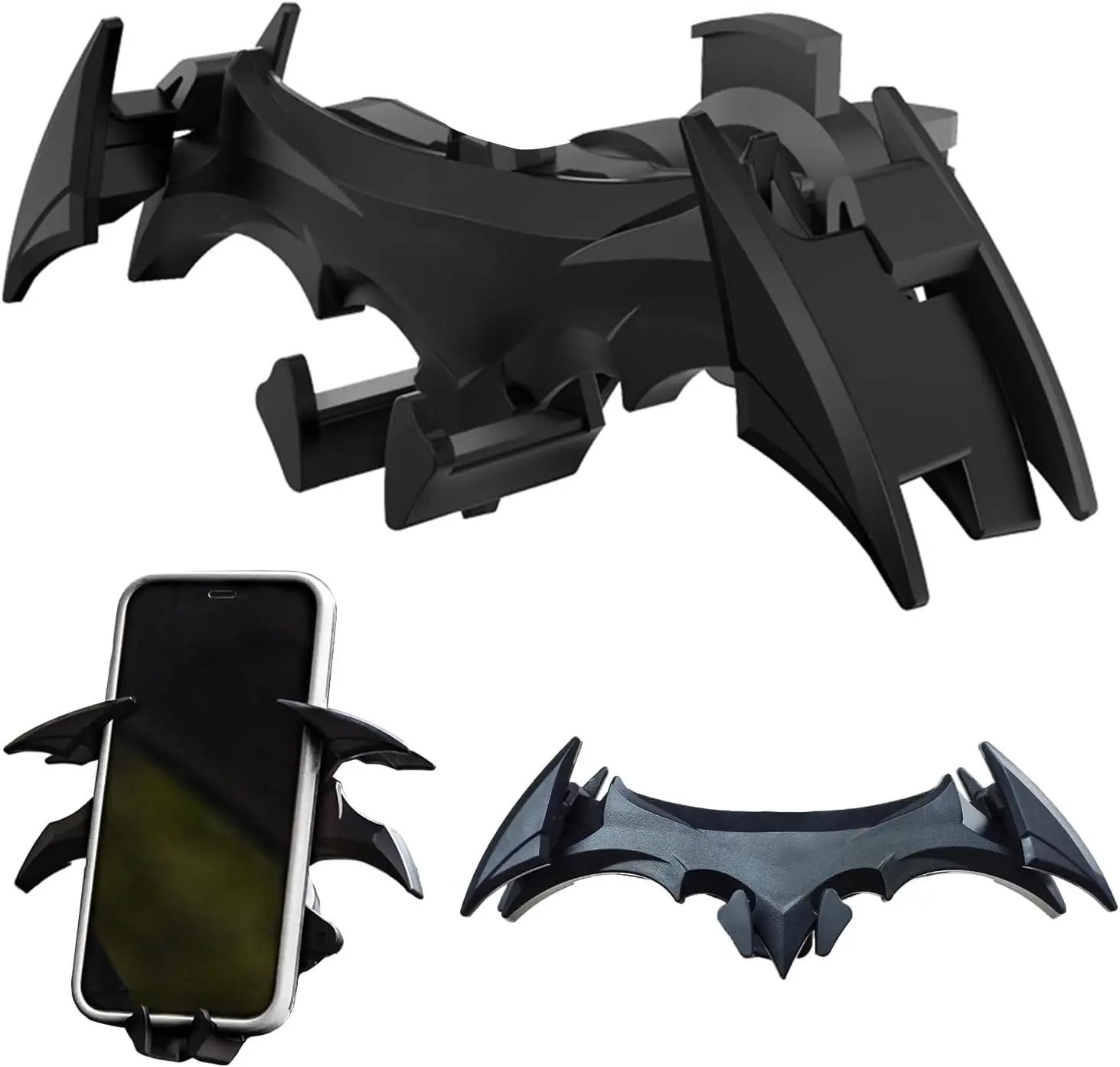 Bat Phone Holder for  Vent, Cool Accessories, Gifts for Men, Universal Cell Phone Mount, Decorations Collectibles, Gravity Automatic Locking Hands-Free
