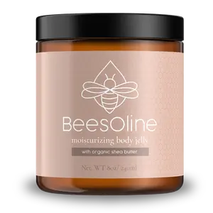 BeesOline Organic Moisturizing body jelly with Organic Shea Butter, Fragrance Free, Hydrating