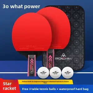 Table Tennis Racket Double Racket Beginner Children Adult Star Professional Training Competition Horizontal Table Tennis Set