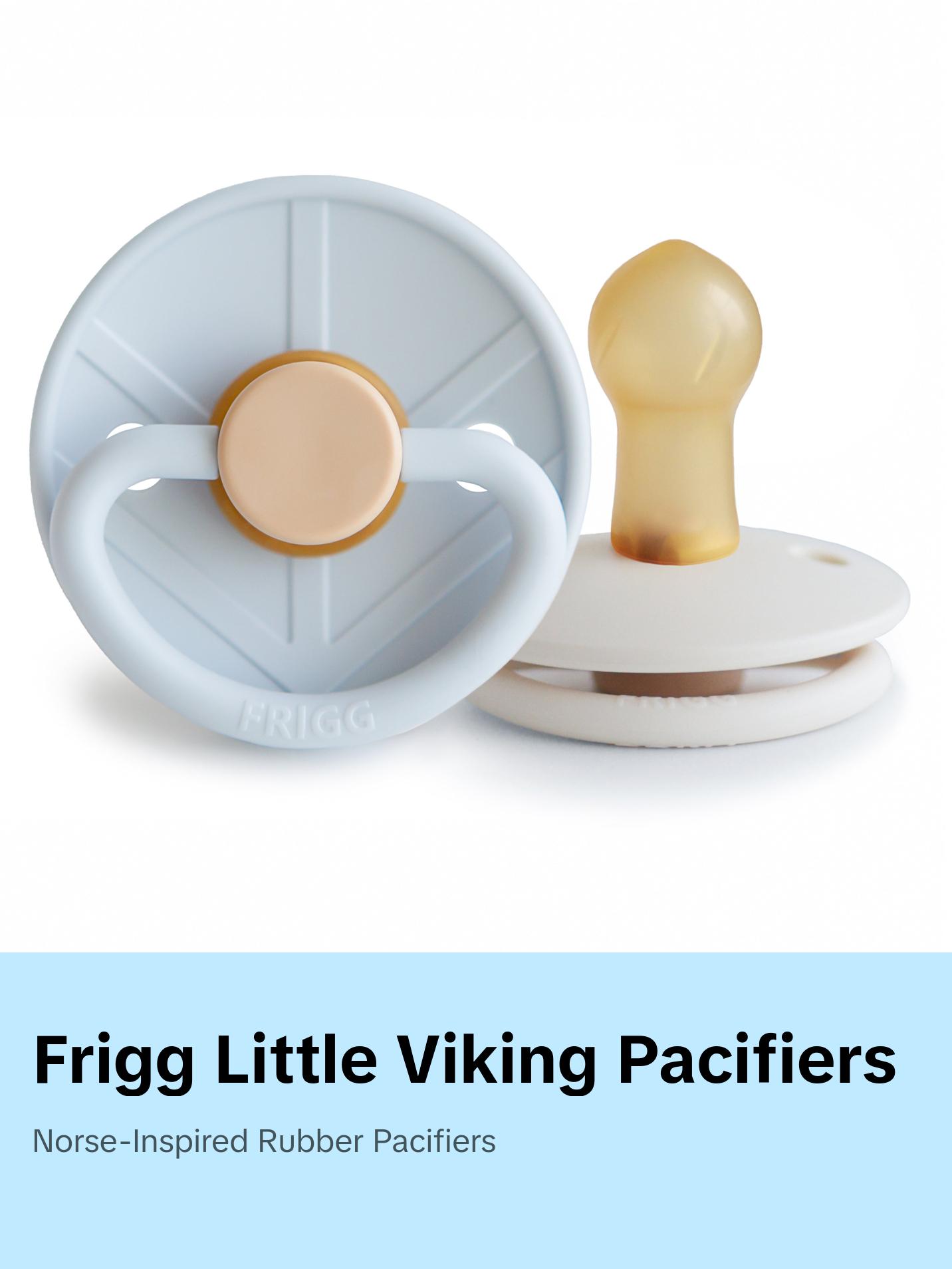 FRIGG Little Viking Natural Rubber Pacifier 2-Pack