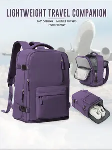 Hiking Backpack, Adjustable Backpack, Cabin Bag, Carry-On Luggage, Short Business Trip, Airplane Travel Bag with Handle, Casual Daily Commute Backpack