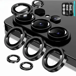Ultra HD Anti-Drop Metal Phone Rear Lens Protector, Fingerprint Resistant Camera Cover, Luxury Lens Film, Fits Samsung Galaxy S26 Ultra S25 Ultra S24 Ultra Plus, Accessories