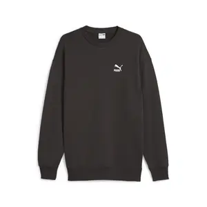 PUMA Mens Better Classics Logo Crew Neck Sweatshirt Casual - Black