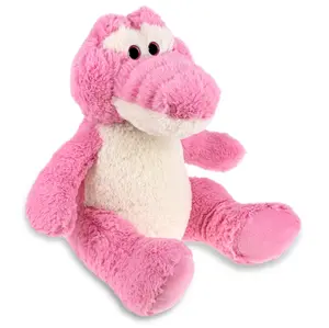 SUPER-SOFT PLUSH - SITTING PINK ALLIGATOR