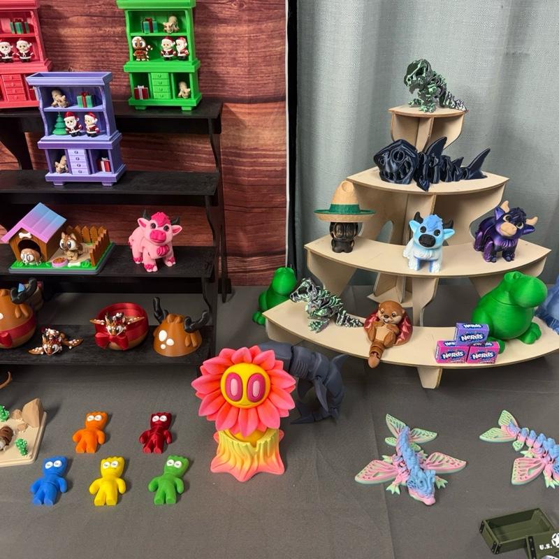 Maker Garage PNW Live Build a Box with us - Customizable 3D Figurines & Miniatures Collection - Orders Filled Live for Fresh Starts Home Decor Accessory Modern Home Decoration