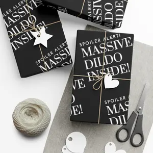 Funny Naughty Wrapping Paper | NSFW Gift Wrap | Bachelorette Gift Wrap | White Elephant Wrapping Paper | Penis Gift Wrap | Gag Gift Wrap