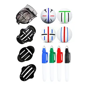8 Pack Precision Golf Ball Marker, Upgrade Golf Accessories, 4 Golf Ball Marking Stencils and 4 Colors Golf Ball Markers, Golf Ball Line Marker Tool, Golf Ball Alignment and Identification Tool