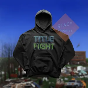 Limited Title Fight Hoodie - Title Fight Floral Green Hoodie Unisex Cotton Shirts Cozy Cotton Cozy