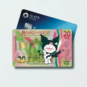 Cute Black Cat 20 Peso Bill WITH Prop Credit Card Skin Sticker Decal
