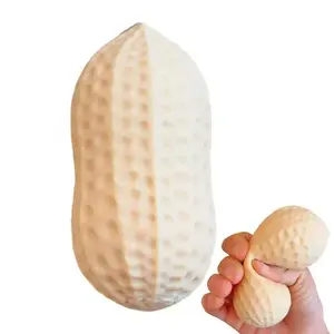 Large Soft Peanut Stress-Relief Toy, Realistic Food Squishy with Slow-Bounce Texture, Relaxing Squeeze Fun Stress Ball, Cute Squishy Model Gift