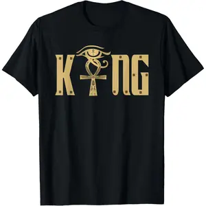 KING HUSBAND MAN WITH EGYPTIAN ANKH COUPLE T-Shirt