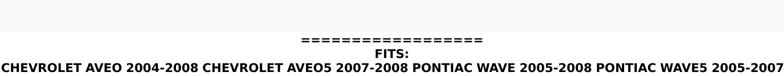 (2 Pcs) CRANKSHAFT & CAMSHAFT POSITION SENSOR  FOR  AVEO AVEO5 WAVE WAVE5