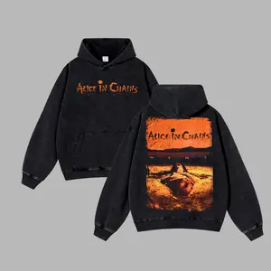 [$$$ROCKLIFE] Alice In Chains "DIRT" Unisex Acid Washed Hoodie T-Shirt – 90s Grunge Rock Cotton Washed Tee, Layne Staley Grunge Rock Band Washed Shirt, Oversized Vintage Tee, Heavy Metal Merch, Gift for Rock Fans