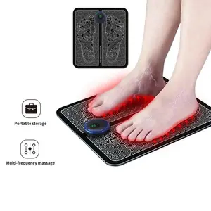Foldable Comfort Mat with Multiple Levels and Settings Electric Foot Massager Adjustable Cordless Lightweight