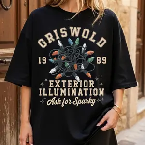 Griswold Family Christmas Vacation Unisex T-Shirt, Funny Holiday Lights Design, Retro Christmas Movie, Mery Christmas Shirt, Graphic Design For Men and Women
