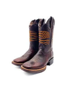 USA FLAG | MEN'S COWBOY BOOTS (RUBBER SOLE) - FINAL SALE