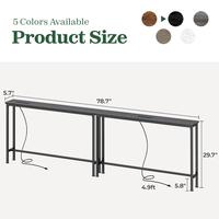 5.7 x 39.4 x 29.7, Black, Set of 2