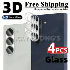 KAYKWONG'S 4-Pack Camera Lens Protector for Samsung Galaxy Z Fold 7/6/5, Tempered Glass Screen Protector, Anti-Scratch, Durable, Precision Fit