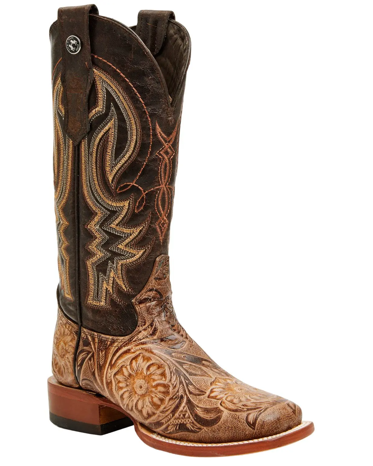 Tanner Mark Women's Women'S Jungle Tooled Tall Western Boot Broad Square - Tml207141