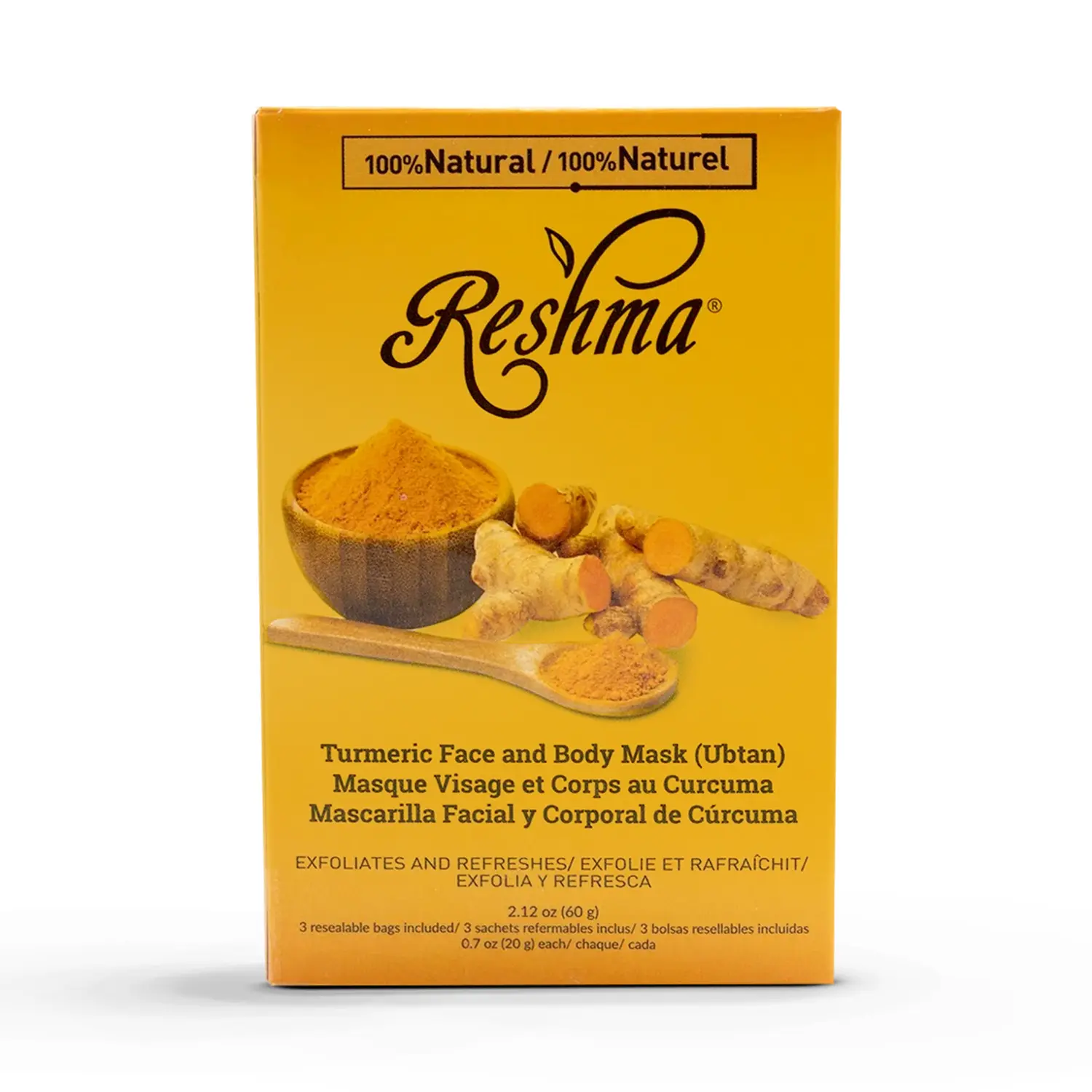 Ubtan - Turmeric Face & Body Mask-Exfoliating & Refreshing- Skincare Skincare Soothing