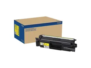 Brother TNE80Y Original Super High (XXL Series) Yield Laser Toner Cartridge - Yellow - 12000 Pages