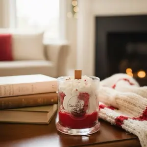 Candy Cane Lane Candle Peppermint Scented Perfect for Holiday Decor and Festive Atmosphere Ornaments Decoration Perfume Aroma