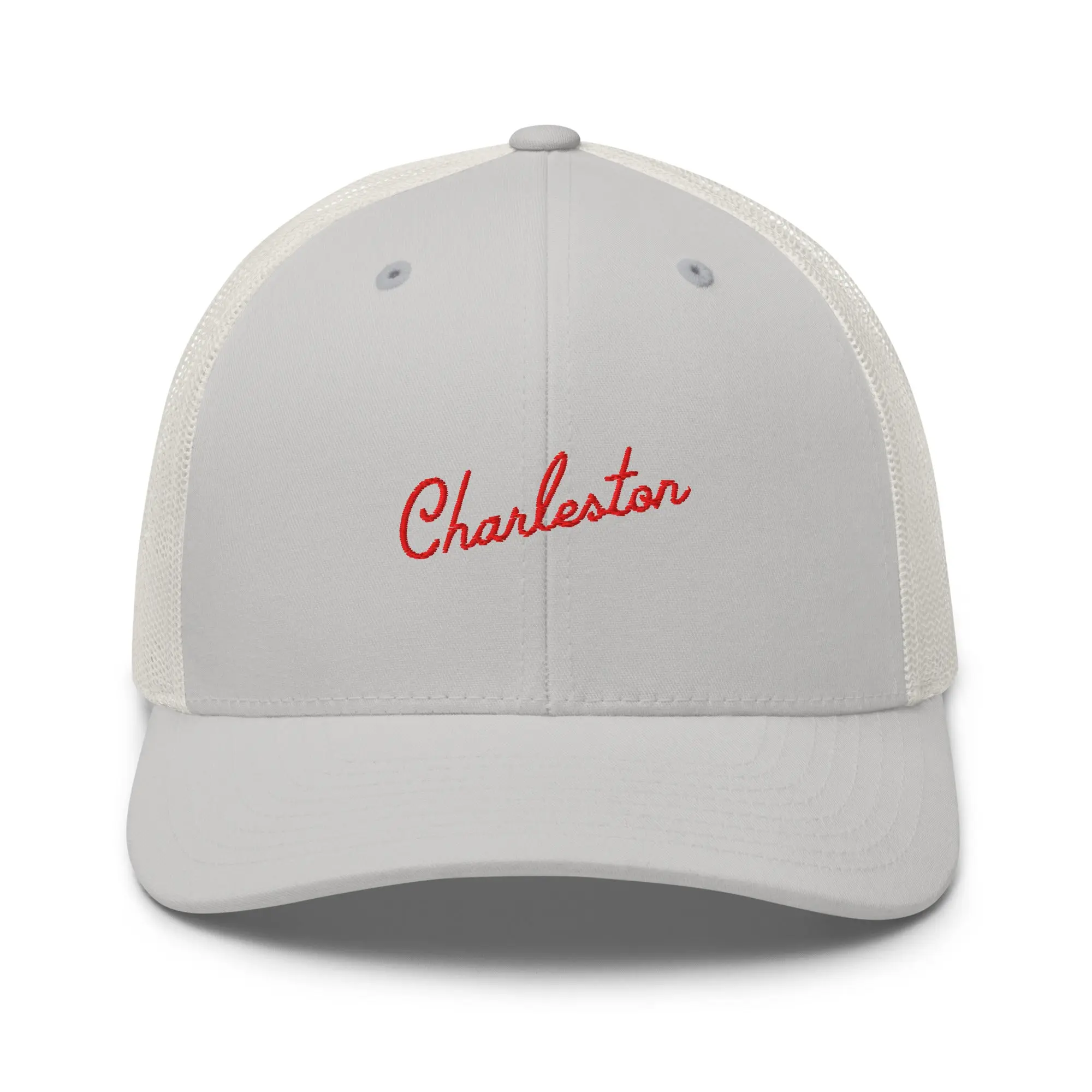 Charleston South Carolina Embroidered Trucker Hat | Red Thread