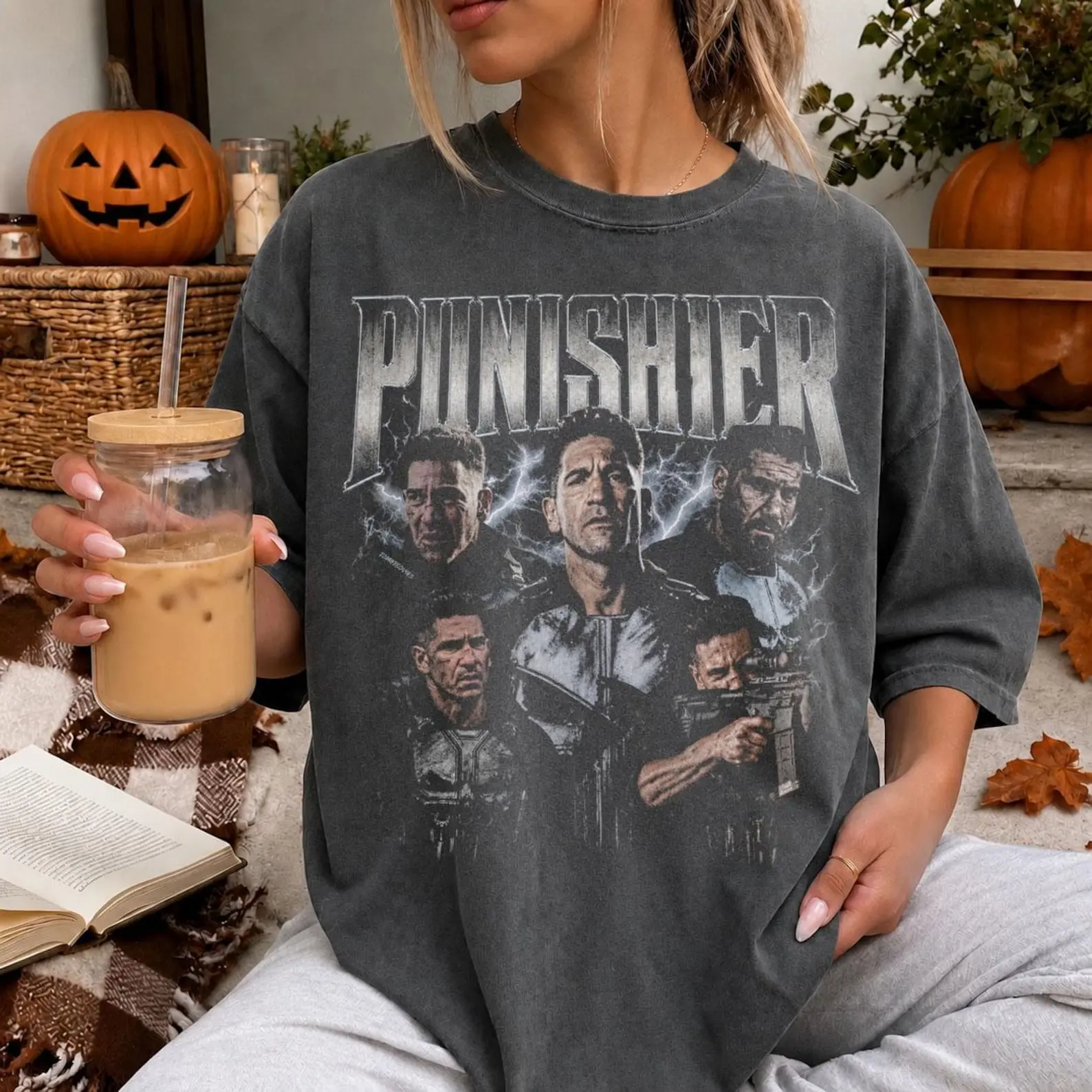 Comfort Colors The Punisher Vintage Bootleg Shirt, Frank Castle Jon Bernthal Retro 90s Tee, Movie Star Graphic T-Shirt