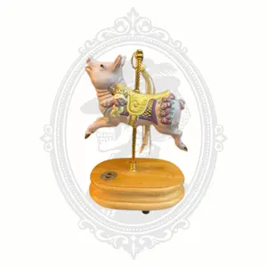 Breckenridge Designs Carousel Pig Music Box