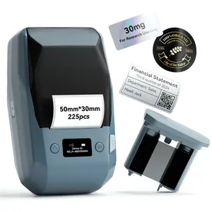 NIIMBOT M2 Label Maker with Tape 2Inch Thermal Transfer Support Color Ribbon Printing Bluetooth Sticker Printer for Office Small Business School Home Cable Storage, Compatible with Phones & PC