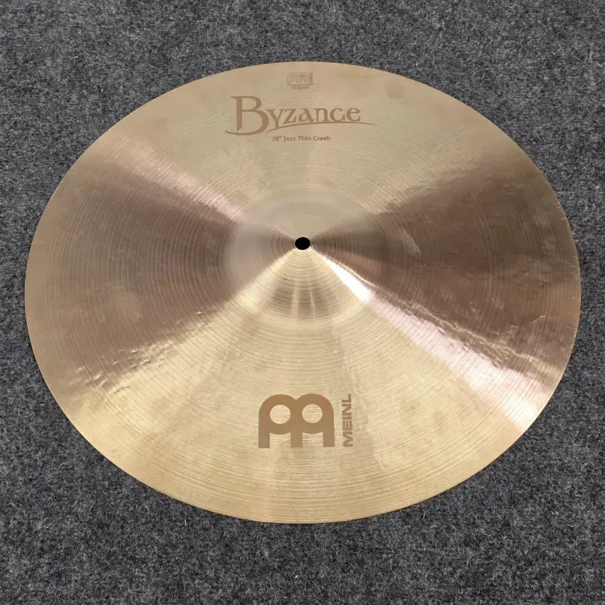 Used Meinl Byzance Jazz Thin Crash Cymbal 18" - Very Good