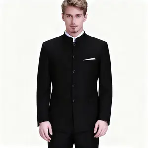 TikTok Bestselling Men's Ming Dynasty Robe | Fashionable Black Chinese Traditional Formal Jacket | Premium Western-style Formalwear Suitable for Weddings, Celebrations, and Special Events bedazzled  suit business jacket luxury  suits  men