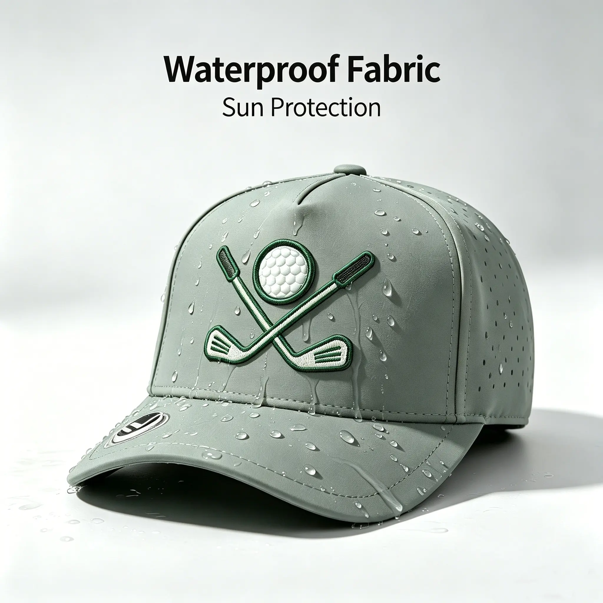 Unisex golf cap，Using waterproof fabric，Embroidered with a unique golf logo，Unisex，Essential headwear to enhance your golf skills and style