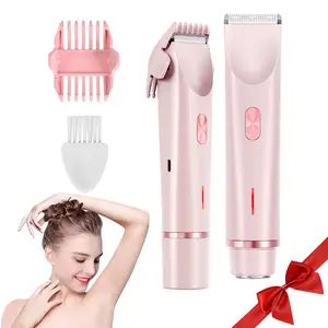 Women's Electric Bikini Trimmer and Shaver, Grooming, Waterproof Ipx7 Level, Suitable for Bikini Line, Intimate, Pubic, Armpits, Legs, Body, Gentle Non-Irritating Blade