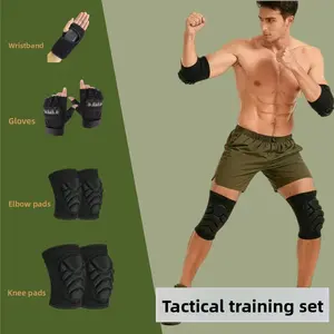 Tactical EVA Foam Knee and Elbow Pad Set – Protective Gear for Volleyball, Dance, and Tactical Training Gloves Compression Protection