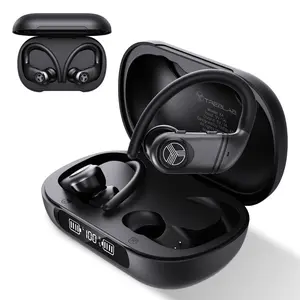 Made for Movement - TREBLAB X4 Wireless In-ear Earbuds with Earhooks – 253H Battery, ENC Mic, Bluetooth 5.4, USB-C Charging Case, IPX5 Waterproof, Noise Isolating, for Running, Calls, Workouts