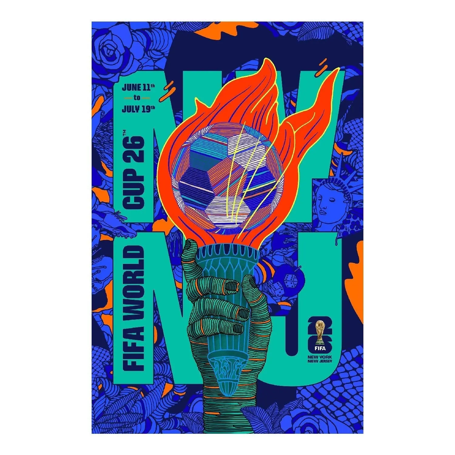 FIFA World Cup 2026™ New York New Jersey Host City Poster FIFA World Cup 2026™ New York New Jersey Host City Poster
