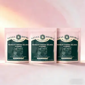 3 x Vital Source Nutrition Women's Wellness Gummies Hawaiian Pineapple Flavor Probiotic Cranberry Extract for pH Balance & Intimate Health Support 30 Servings