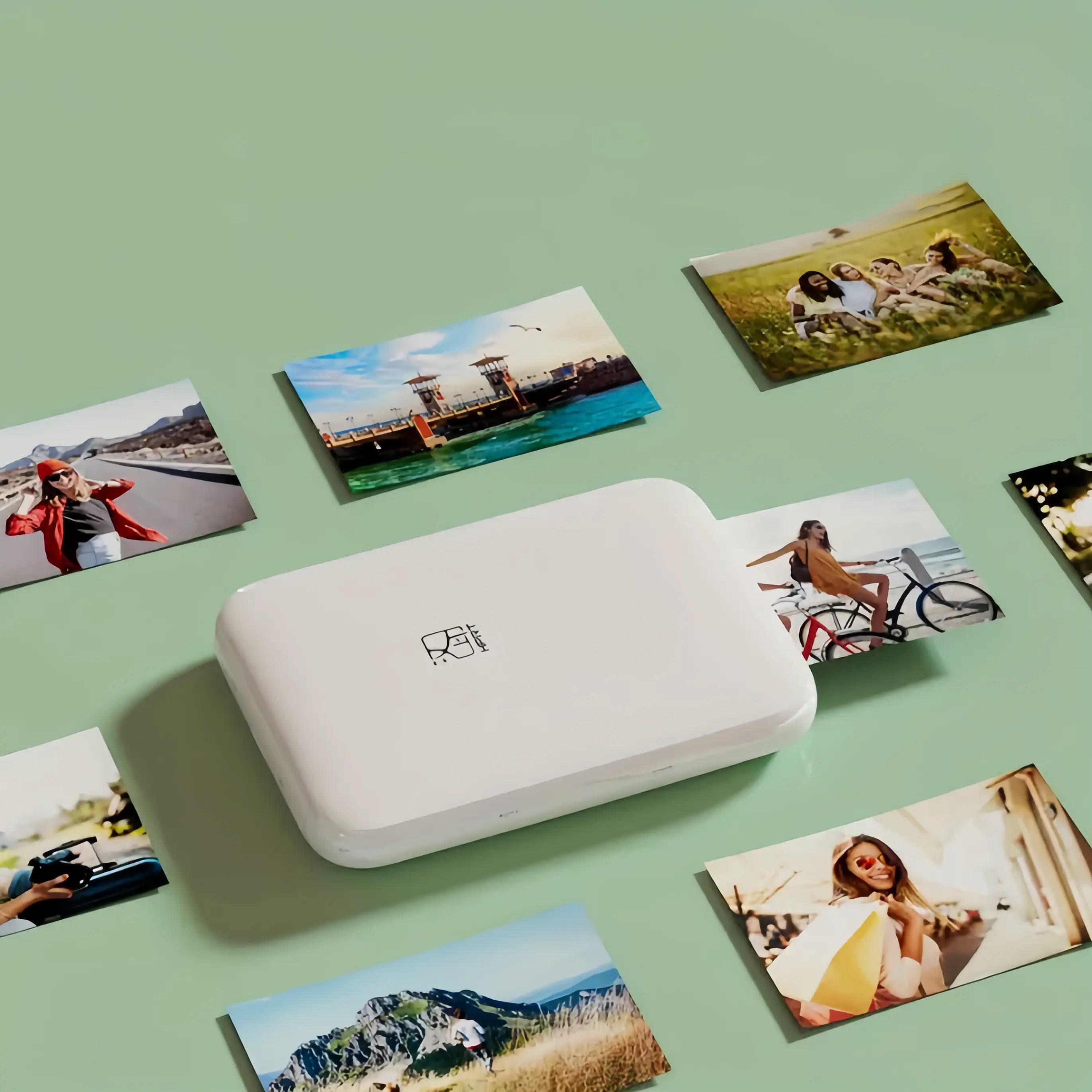 HPRT Portable Mini Color Wireless Inkless Printer - Photo Sticker Printer for Smartphones & Multiple Wireless Devices, Direct Mobile Printing, HD Color Restoration, Compact Easy-Carry Office Device