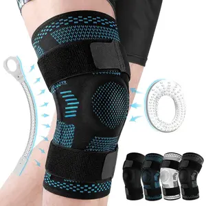 1PCS Knee Brace Support Compression Sleeve with Side Stabilizers and Patella Gel for Knee Pain Meniscus Tear ACL Injury Recovery Healthcare Tool football gear basketball accessories football drip accessories durable design knee wrap
