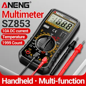 ANENG SZ853 Professional Multimeter - 1999-Count High Precision Electrical Tester, Measures Voltage, Current, Resistance, Temperature, Diode & hFE, Compact Electronic Testing Tool, Father's Day Gift
