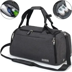 42L Sports Duffel Bag with Shoe Compartment & Wet Pocket – Waterproof Gym Bag for Men & Women, Travel Carry-On with Shoulder Strap & Lock