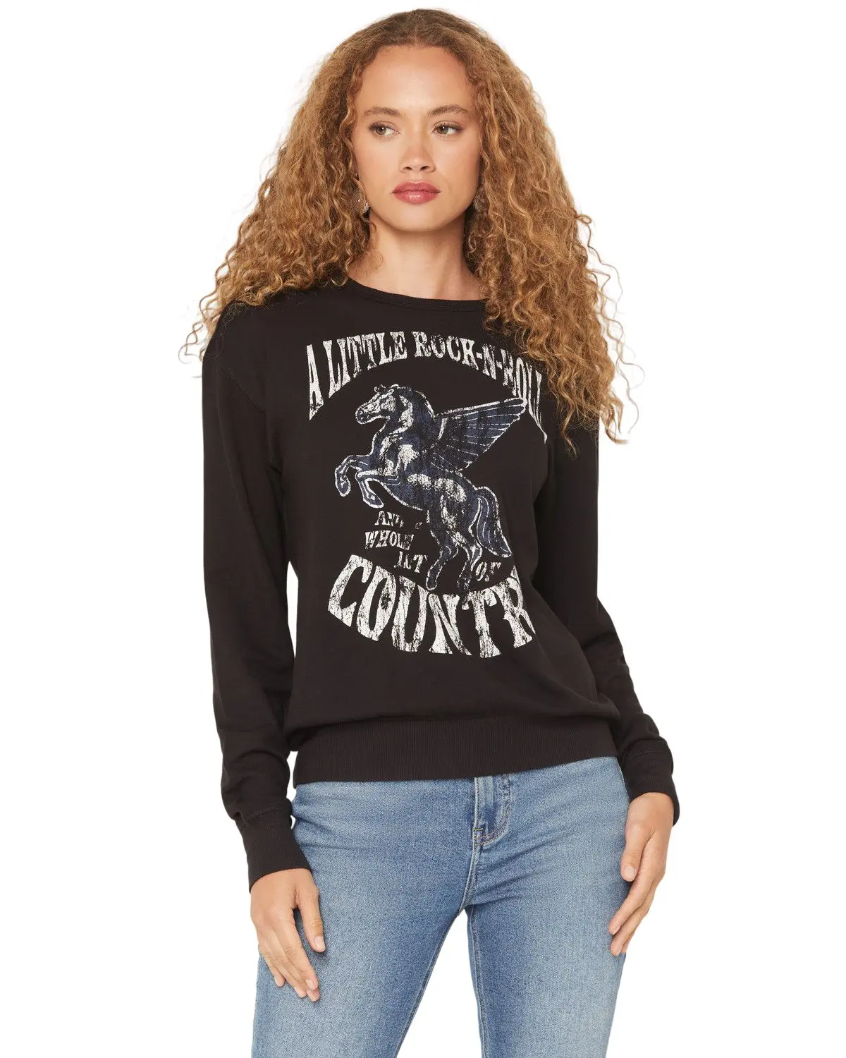 Idyllwind Women's Women'S Little Rock Lot Of Country Pullover Sweatshirt - Iwho24k55-Blk