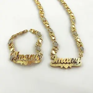 Custom Teddy Bear Chain Name Necklace