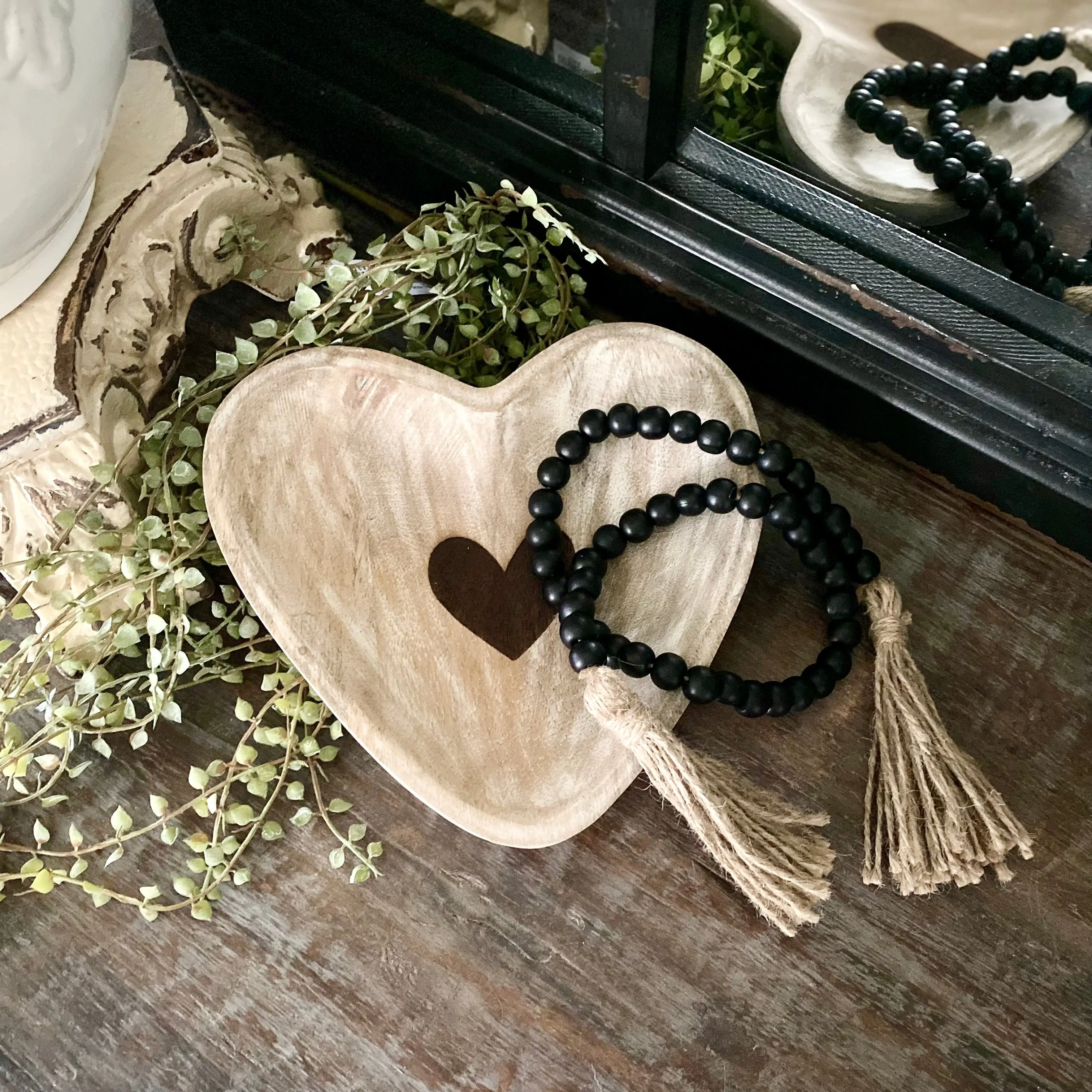 Black Bead Garland Black Bead Garland