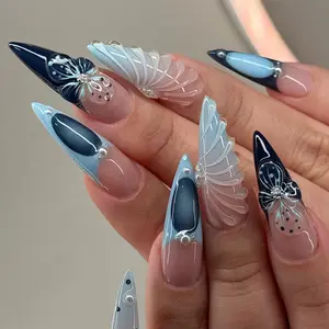 (MTO) Handcrafted Wearable Nail Art - Reusable 3D Seashell Fashion Hand Accessories
